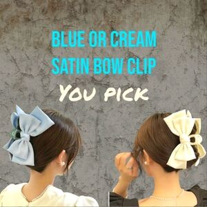 Satin Bow Hair Clip